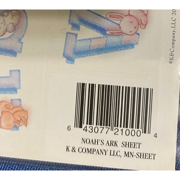 K & Company Vintage Noah's Ark Alphabet Nursery Stickers - Picture 4 of 4